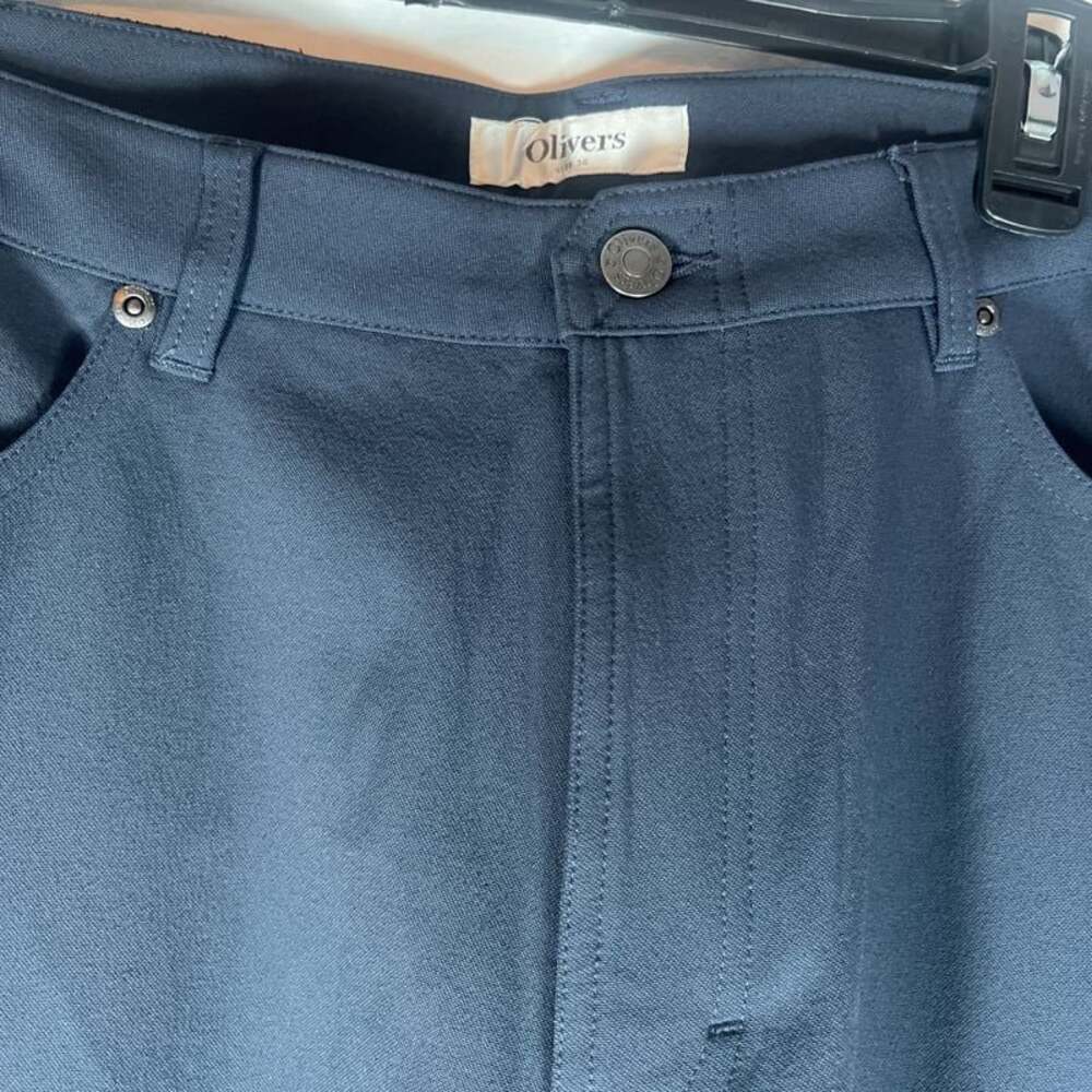 Olivers Apparel Passage Pants Size 36 Deep Navy Blue